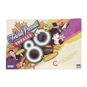 Trivial Pursuit Totally 80s Board Game Parker Brothers Complete